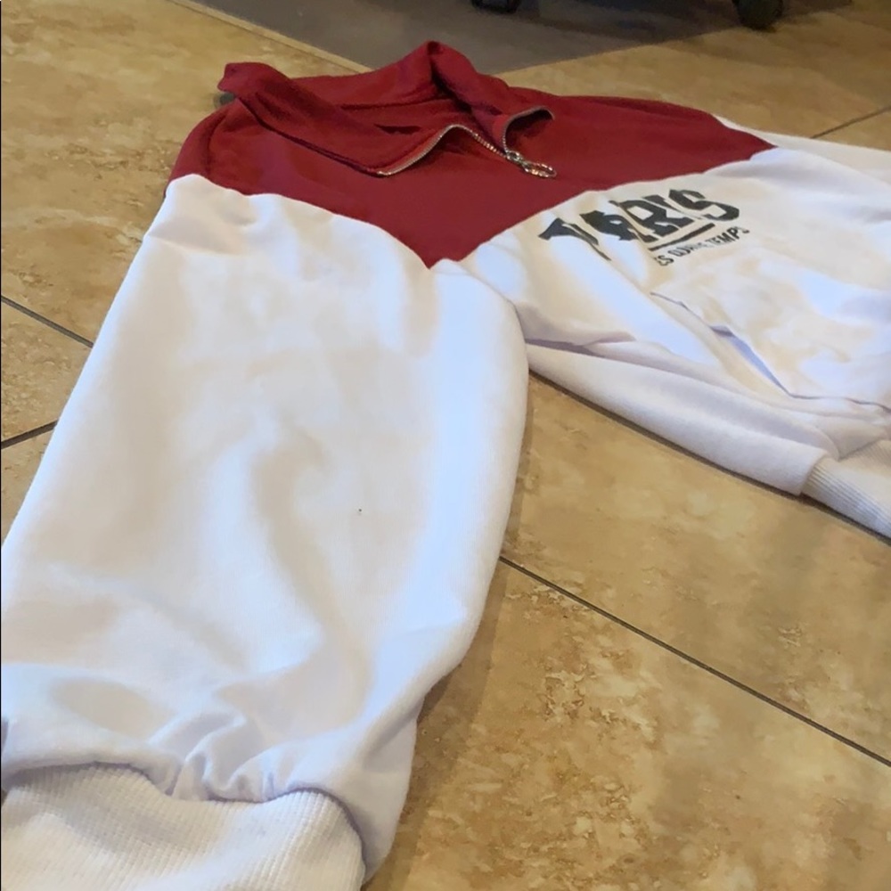 Quarter zip paris sweatshirt. Worn once.